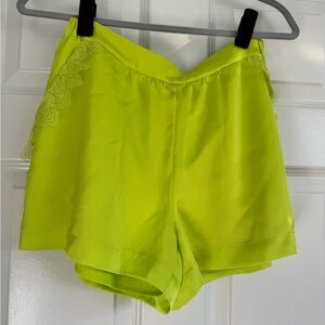 Guess Neon Green High Waist Women's Shorts